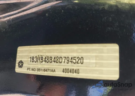 2008 Dodge Caliber Sxt z USA, uszkodzony, nr VIN 1B3HB48B48D794520